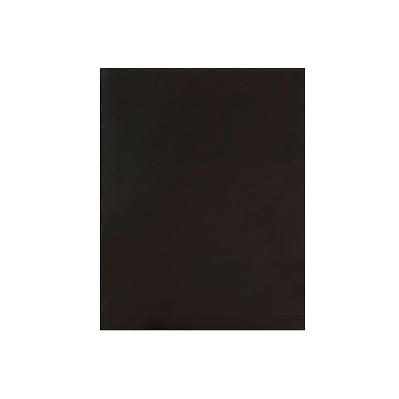 JAM Paper Laminated Two-Pocket Glossy Presentation Folders Black Bulk 25/Pack 385GBLD, 5 of 10