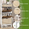 Shoe Storage Cabinet with 3 Flip Drawers, Entryway Cabinet with Adjustable Shelves , Space-Saving Narrow Shoe Rack for Entryway, Hallway - 4 of 4