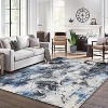 Modern Abstract Area Rug - Washable Accent Rug, Non-Slip Non Skid, Indoor Floor Contemporary Carpet, Suitable for Living Room Kitchen Bedroom - 2 of 4