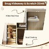Hidden Litter Box Furniture, 2 Tier Enclosed Litter Box Furniture with Doors, Hidden Storage and Ladder - 3 of 4