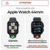 Dexnor for Apple Watch Series 9/8/7 [45mm] Band with Case, Series SE2/SE/6/5/4 [44mm] Band, [Built-in 2 Sets Tempered Glass Screen Protector] - 2 of 3