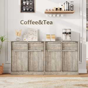 Sideboard Buffet Cabinet with 2 Drawers, 31.5" / 62.4" Large Coffee Cabinet with Storage - 1 of 2