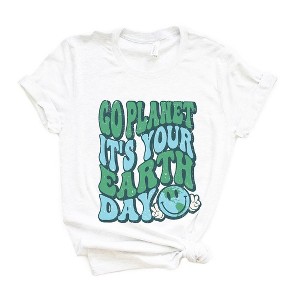 Simply Sage Market Women's Go Planet Short Sleeve Garment Dyed Tee - 1 of 4