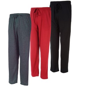 DARESAY Mens Lounge Pants with Pockets - Mens Pajama Pants - Lounge Pants Men, Up to 3XL Pack of 3 - 1 of 4