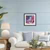 Stupell Industries Beach Chair Meetup in Pink Framed Print Under Glass - 3 of 4