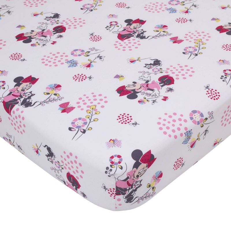 4pc Toddler Minnie Mouse Reversible Bed Set, 4 of 8