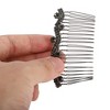 Unique Bargains Women's Wave Patterns Hair Comb Insertion Tool Black 1 Pc - 3 of 3