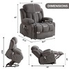 Bigget Indoor Power Lift Recliner Chair with Massage Heated, USB Charge Port, Remote Control for Living Room - 3 of 4