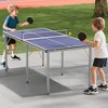 Professional Indoor Outdoor Table Tennis Table, 6x3FT Portable Ping Pong Table with Net, Paddles & Balls - 3 of 4