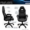 Techni Mobili High Back Executive Sport Race Office Chair Color Black - 3 of 4
