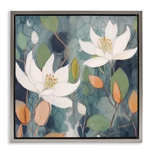 Stupell Industries Lilies on Geometric Pattern, 18" x 18" - 1 of 4