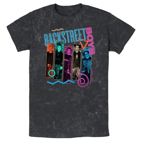 Men's Backstreet Boys Member Photo Stripes T-shirt : Target