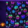 LunaLulinlk Blacklight Halloween Shower Curtain with Hooks - 2 of 4