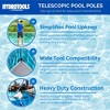 Swimline Hydrotools 2 Piece Telescopic Pole with Reinforced Non Slip Locking Cams for Swimming Pool Cleaning Skimmer Nets, Vacuum Heads, and Brushes - 2 of 4