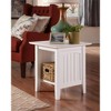 AFI Furnishings Nantucket End Table Set of 2 WH - 4 of 4