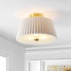 Larlon 3 Light 16" Flush Mount - FLU4100 - White/Gold - Safavieh - 4 of 4