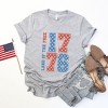 Simply Sage Market Women's Land Of The Free Retro Stars Short Sleeve Graphic Tee - 3 of 4