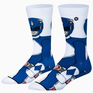 Odd Sox, Blue Ranger 360, Funny Novelty Socks, Large - 1 of 4