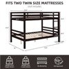 AZL1 Life Concept Beds Full Bunk Bed Elevated Guardrails Versatile Functionality Enhanced Bed Frame Design for Kids, Espresso, 79.13"*59.06"*61.81" - 4 of 4