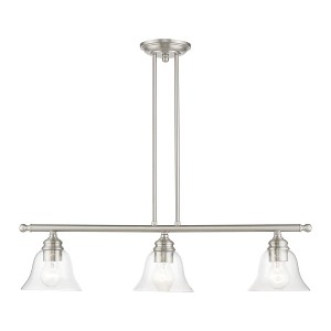 Livex Lighting Moreland 3 - Light Chandelier in  Brushed Nickel - 1 of 4