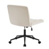 Ridstar Adjustable Height Armless Office Chair with Wheels For Living Room & Office-Beige - 3 of 4