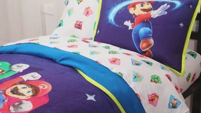 Nemesis Now Super Mario - Mario and Yoshi Throw 100 * 150cm, Blue