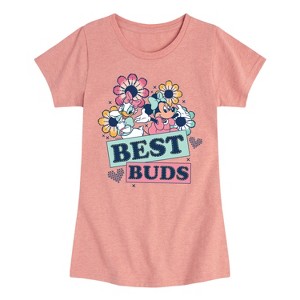 Girls' - Disney - Best Buds Minnie Daisy Fitted Short Sleeve Graphic T-Shirt - 1 of 4