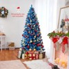 Costway 6/7/8/9 FT Artificial Christmas Tree, with 270/340/420/520 Warm White LED Lights 8 Lighting Modes - 4 of 4