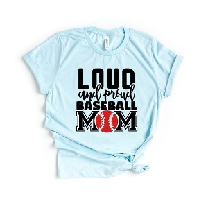 Simply Sage Market Women's Loud and Proud Baseball Mom Short Sleeve Graphic Tee - 1 of 3