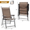 Tangkula Caming Chair Outdoor Folding Chair Garden Yard W/Armrest & Backrest - 4 of 4