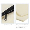 Unique Bargains Canvas Makeup Pencil Organizing Blank DIY Zip Pouches 4 Pcs - 3 of 3