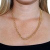 Audrey Split Chain & Link Necklace - 2 of 3