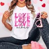 Simply Sage Market Women's Love Vibes Bolt Short Sleeve Garment Dyed Tee - 2 of 4