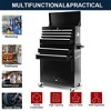 8-Drawer Rolling Tool Chest, Detachable Tool Cabinet with Locking Wheels & Drawer Liners, Industrial Tool Storage Cart for Garage/Workshop, Black - 4 of 4