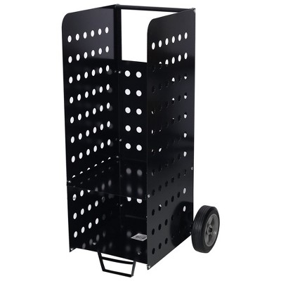 Firewood Cart, fireplace log rolling cart, wood rack , heavy duty in door outdoor rolling cart