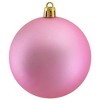 Northlight 32ct Shatterproof Matte Christmas Ball Ornament Set 3.25" - Pink - 3 of 4