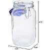 Bormioli Rocco Fido Jar with Blue Lid, Made of Premium Quality Italian Glass, Airtight Seal with Gasket - 2 of 4