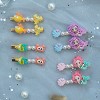 Summer Crystal - Pearls Mermaid Sea Life Hair Clips - 4 Pack - 3 of 4