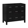 NicBex Bathroom Vanity without Sink,Multi-Functional Bathroom Sink Vanity with 2 Soft Close Doors and 4 Drawers,36" Bathroom Sink Cabinet,Black - 4 of 4