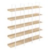 NicBex Bookcases for Living Room 5-tier 70.87" H Open Storage Bookcase Vintage Industrial Style Shelf with Metal Frame for Home Office - 3 of 4
