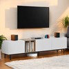 Modern TV Stand for 80'' TV with 3 Doors, Media Console Table, Entertainment Center with Large Storage Cabinet for Living Room, Bedroom - 2 of 4