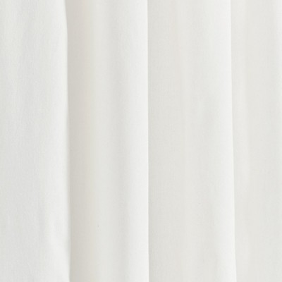 Blue and White Scallop Edge Sheer Cotton Polyester Window Panels
