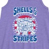 Girls' - Teenage Mutant Ninja Turtles - Shells And Stripes Graphic Sleeveless Aline Dress - 2 of 3