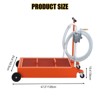 20 Gallon Oil Drain Pan With Pump, 76L Oil Drain Pan, Portable Heavy Duty Oil Drain Pan On Wheels, Rolling Oil Drain Cart for Truck Bus Car RV - 4 of 4