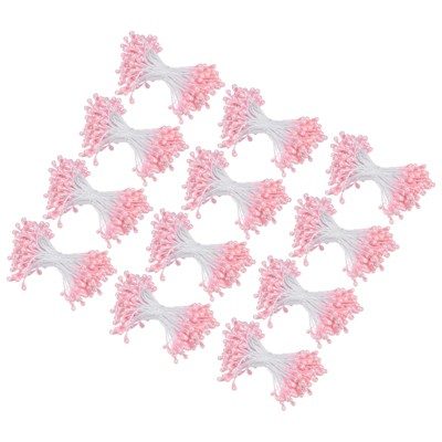 Unique Bargains Craft DIY Wreaths Mini Double Heads Artificial Flower Stamen Kit 1800 Pcs