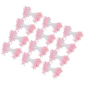 Unique Bargains Craft DIY Wreaths Mini Double Heads Artificial Flower Stamen Kit 1800 Pcs - 1 of 4
