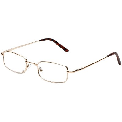 Calabria 753-XL Extra Large Metal Reading Glasses&Matching Case Black +1.50 59mm
