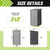SEVOBAL Storage Sheds Outdoor Storage Room With All-Weather Design Metal Tool Shed For Backyard, Patio, Lawn, Gray, 44.5"*38.58"*68.9" - 3 of 4