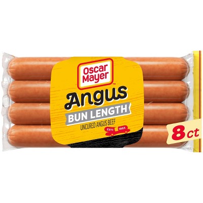 Oscar Mayer Bun-Length Uncured Angus Beef Franks - 15oz