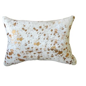 12" X 20"  Cowhide Throw Pillow - 1 of 4